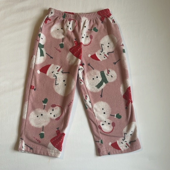 Carter’s Just One You Fleece Snowman Pajamas Size 2T - Picture 3 of 8